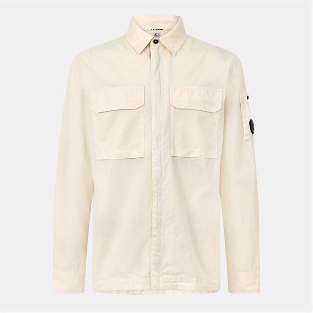 CP Company CP Gabard Overshirt Sn54 - Beige